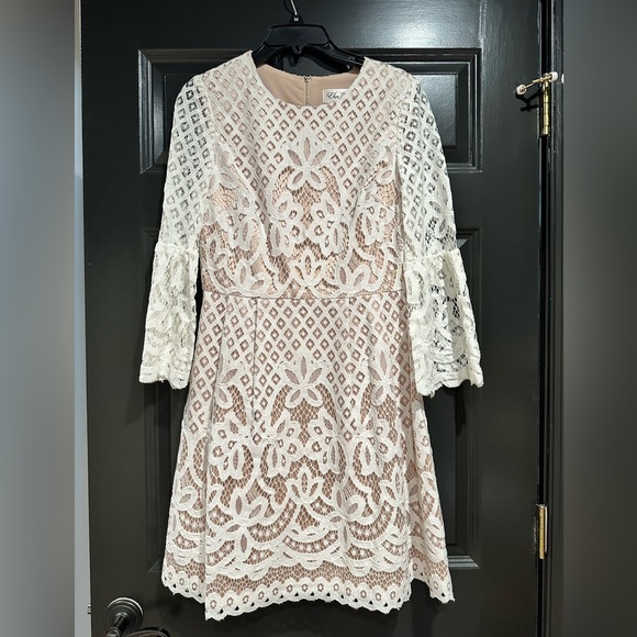 ELIZA J Bell Sleeve Fit & Flare Ivory Dress
NWOT - Picture 7 of 7